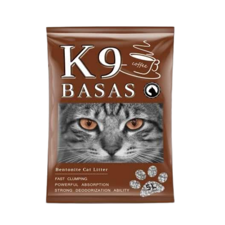 K9 Basas Coffee-Scented Bentonite Cat Litter