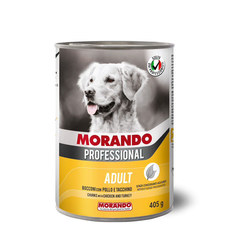 Morando Professional Adult Chunks with Chicken and Turkey – 405 gm