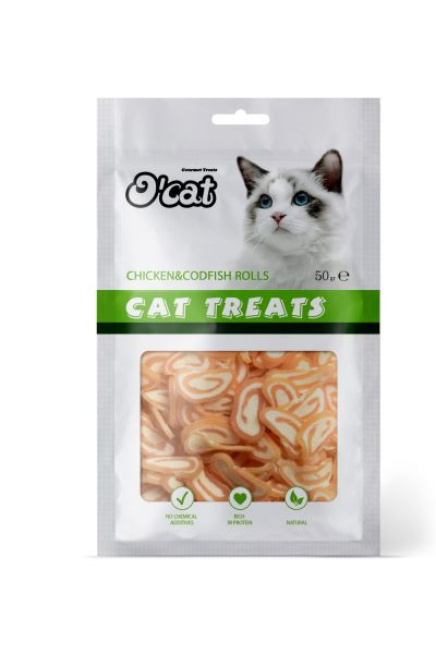O’cat Chicken & Codfish Rolls
