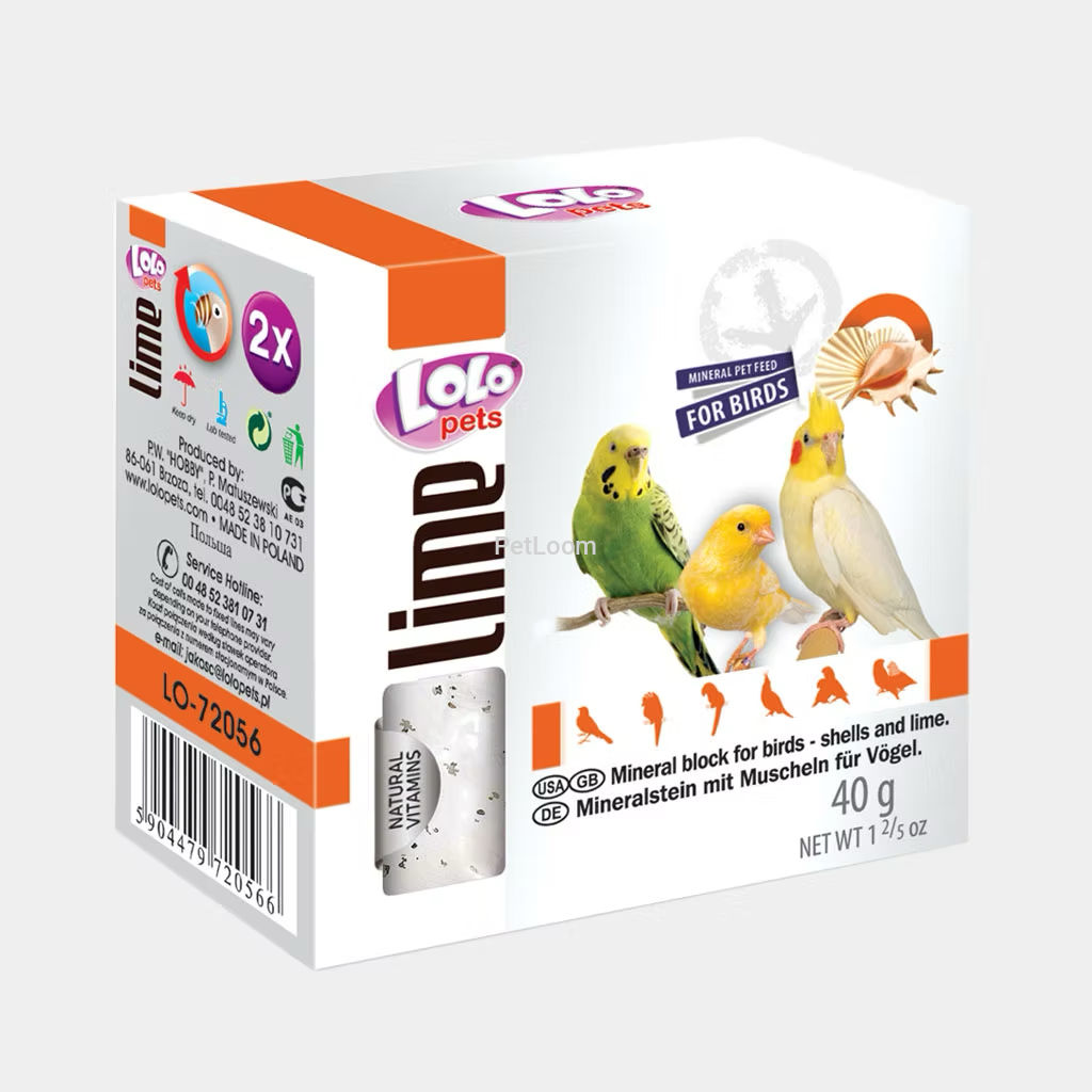 Lolo Pets Lime Mineral Block for Birds
