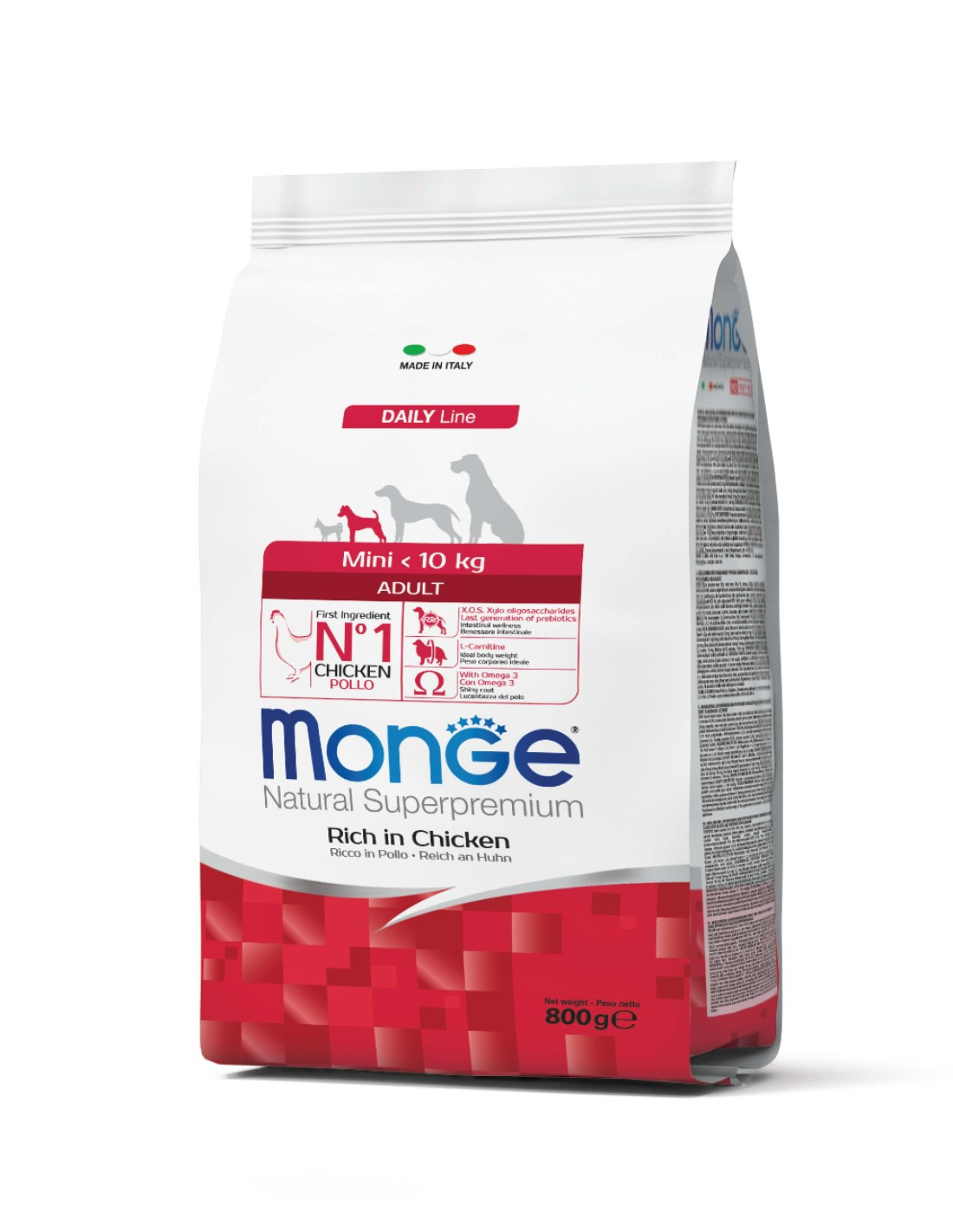 Monge Natural Superpremium Mini Adult – Rich in Chicken – 800 gm