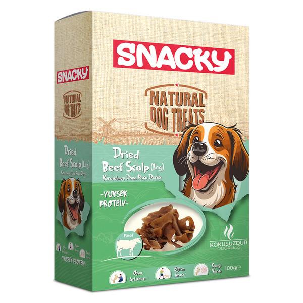 Snacky Dog Treat Dried Calfskin