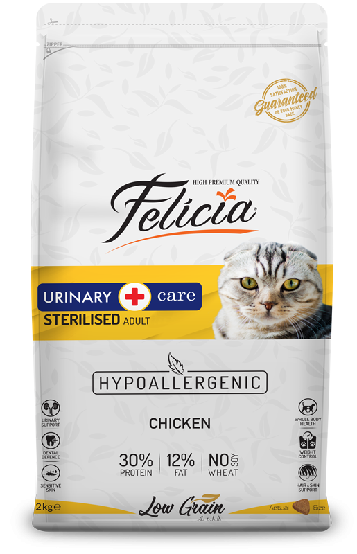 Felicia Urinary Care Sterilized Adult - Hypoallergenic Chicken Cat Food