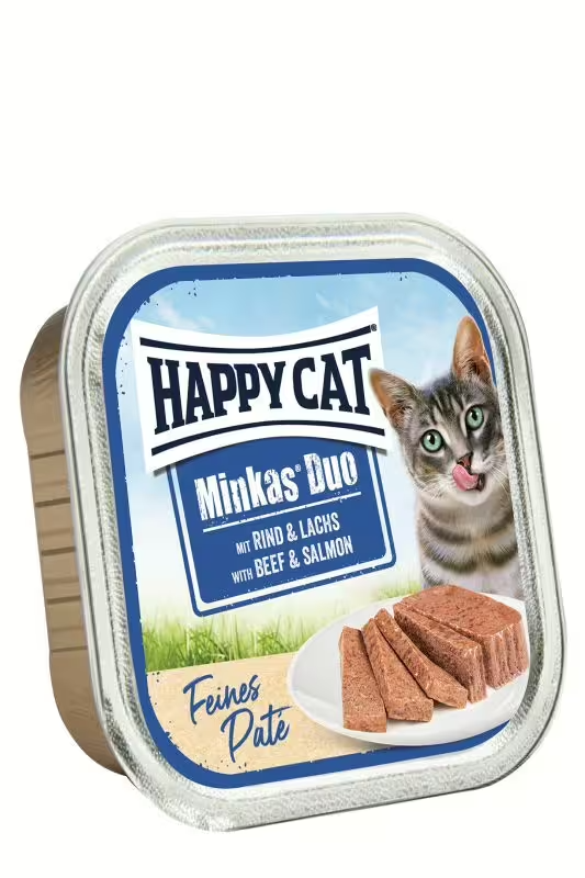 Happy Cat Minkas Duo Beef & Salmon Pâté