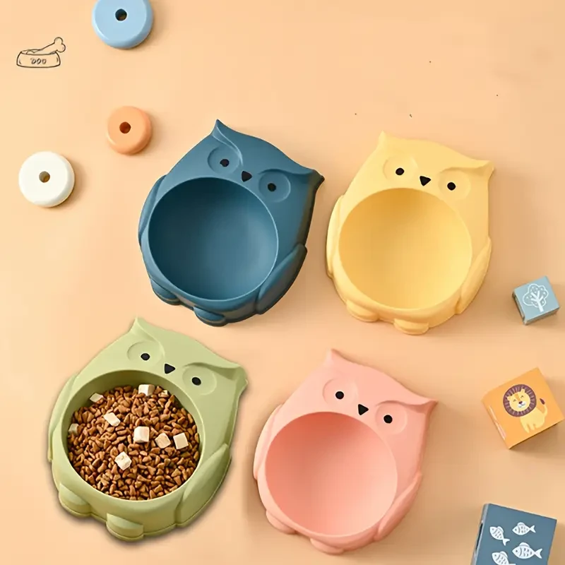 Owl Shape Cat Bowls