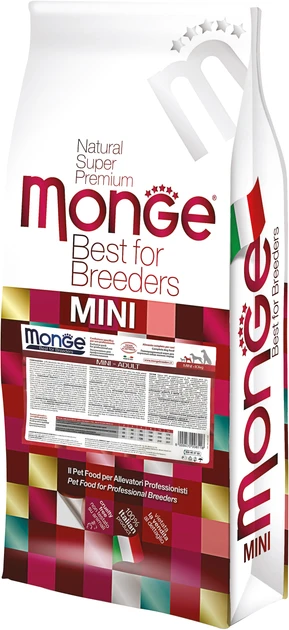 Monge Natural Superpremium Specialty Line Mini Adult Dog Food – Chicken & Rice 15kg