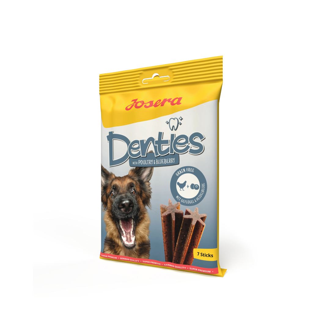 Josera Denties with Poultry & Blueberry – Dental Chews for Dogs (7 Sticks)