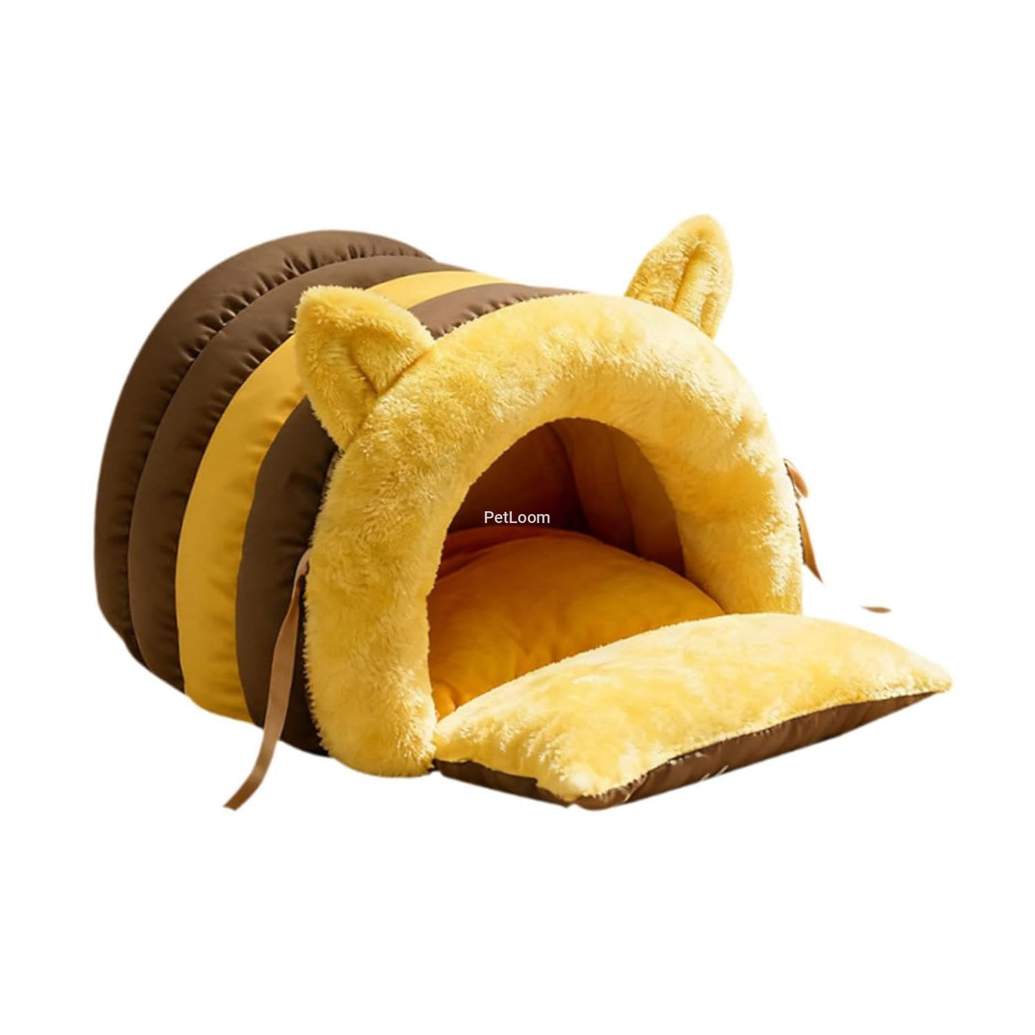 Cozy Plush Cat Cave Bed – Warm Enclosed Pet House