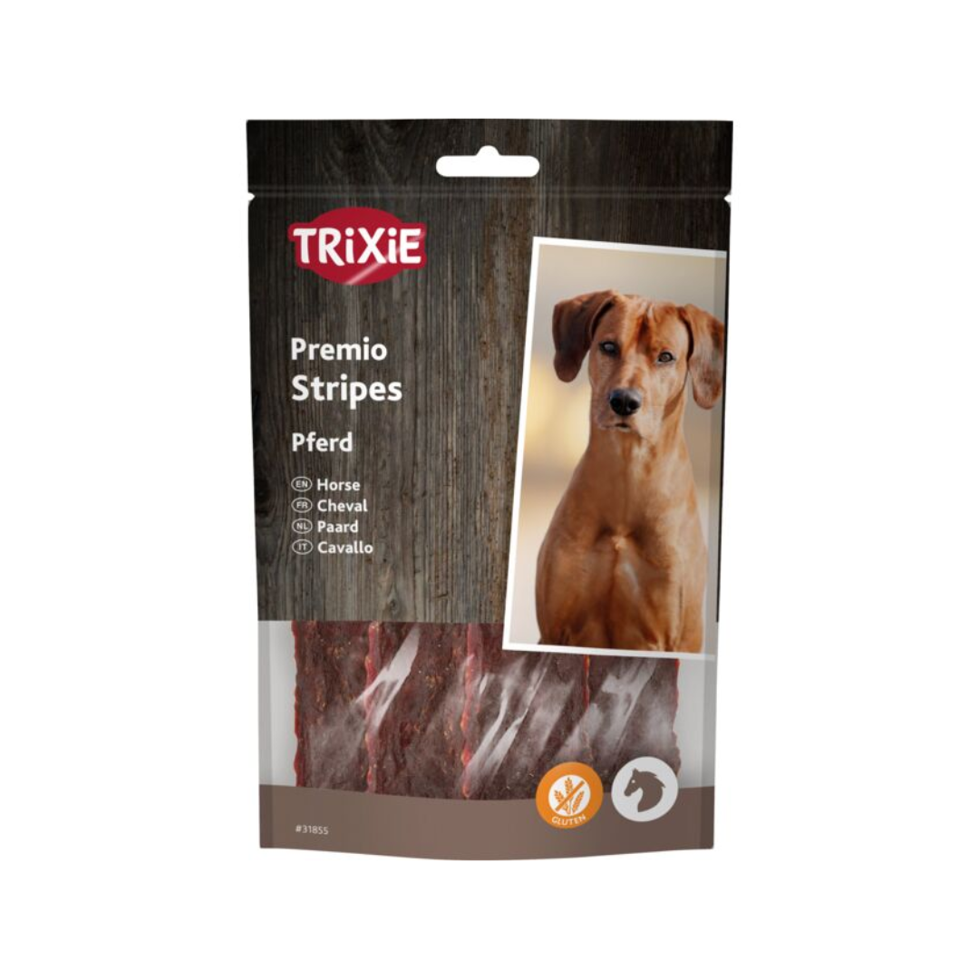 Trixie Stripes Horse Meat Treats (86% Meat) – 100 gm