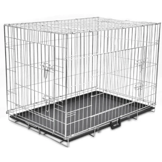 Durable Metal Pet Crate for Cats and Dogs