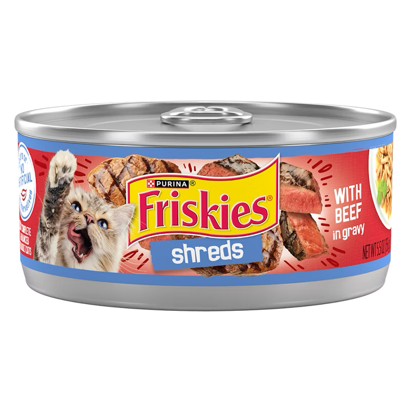 Friskies Shreds With Beef In Gravy Wet Cat Food