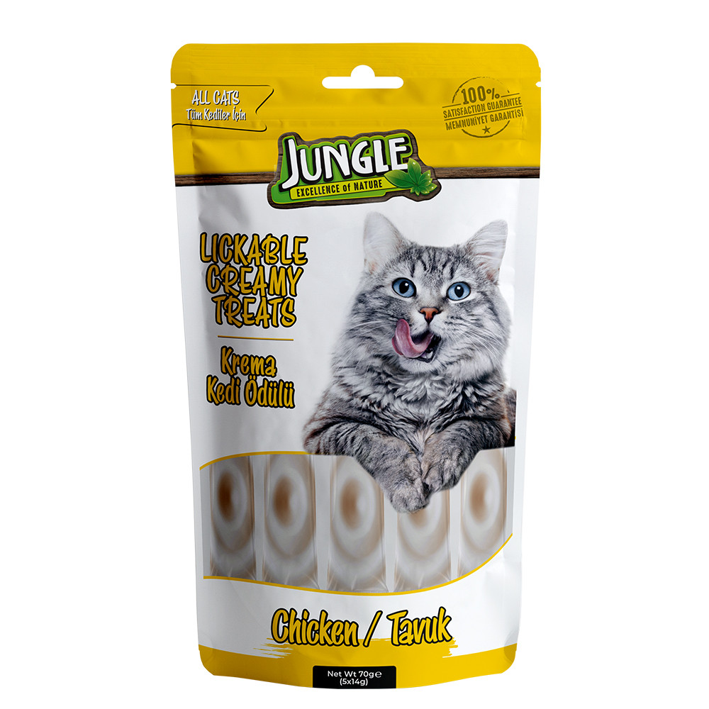 Jungle Cream Chicken Liquid Cat Treat