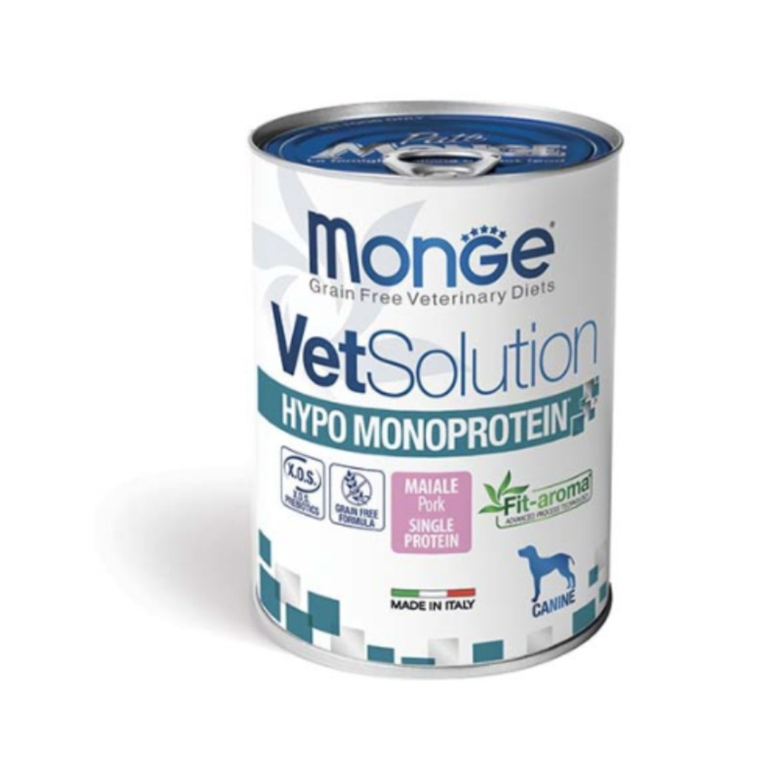 Monge VetSolution Canine Hypo Monoprotein Pork – 400 gm