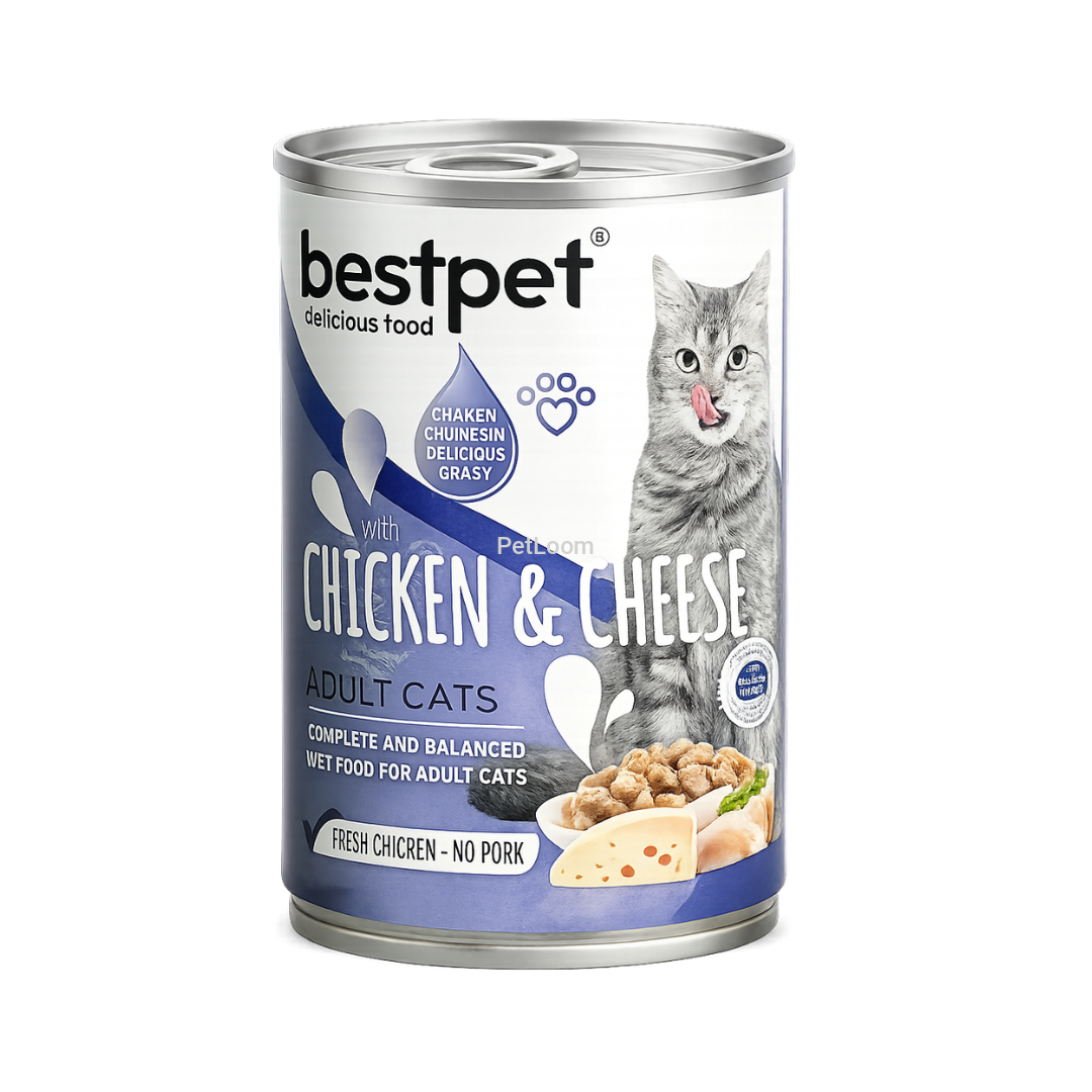 Bestpet Chicken & Cheese Cat Canned Wet Food