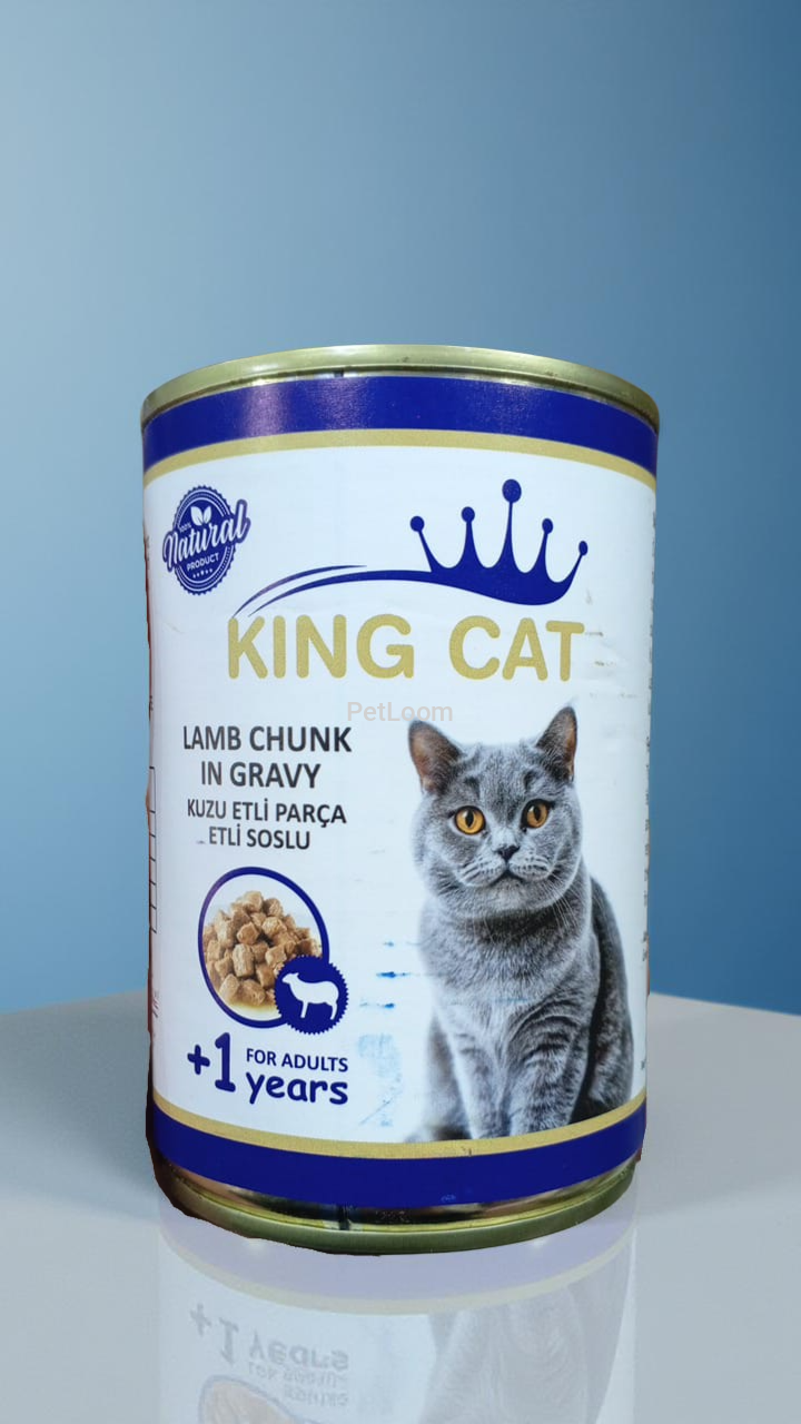 King Cat Lamb Chunk in Gravy – Wet Food for Adult Cats (+1 year)