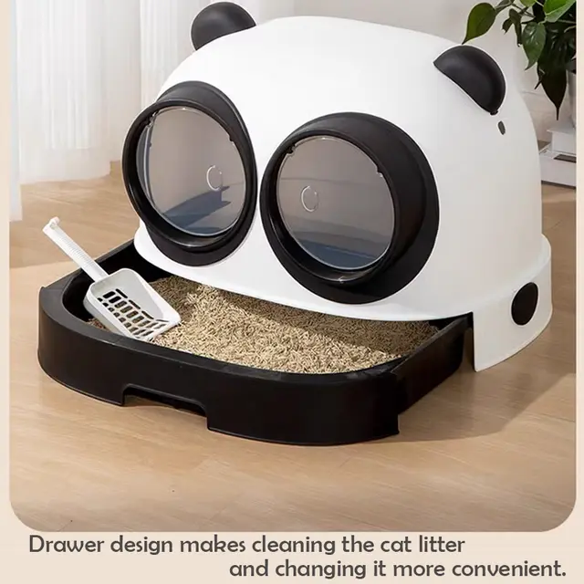 Panda Cat Litter Box