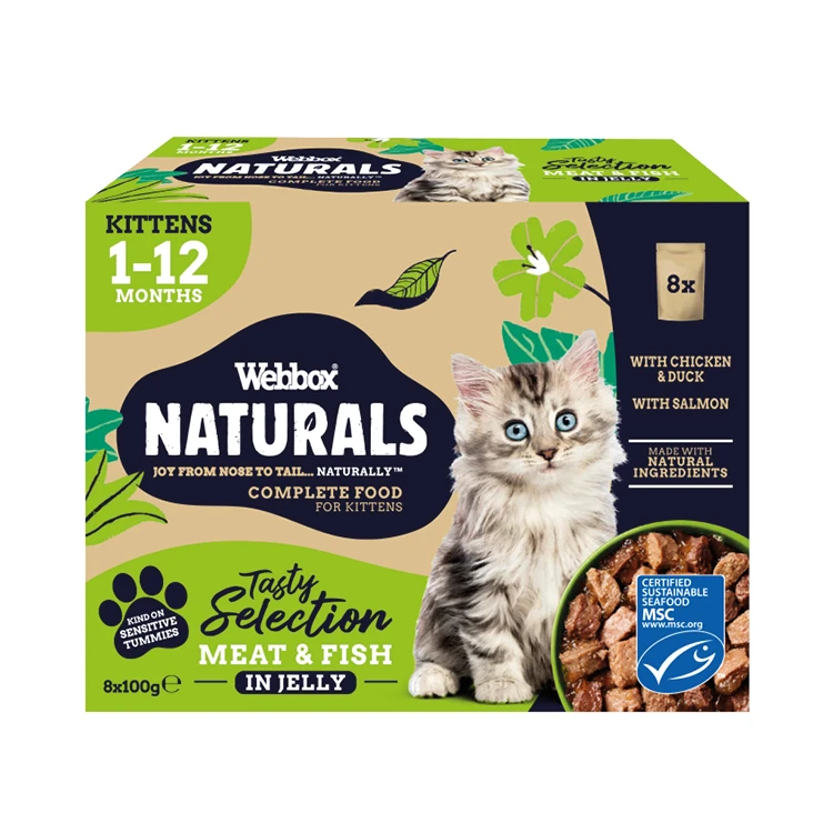 Webbox Naturals Kitten Selection in Jelly Wet Cat Food