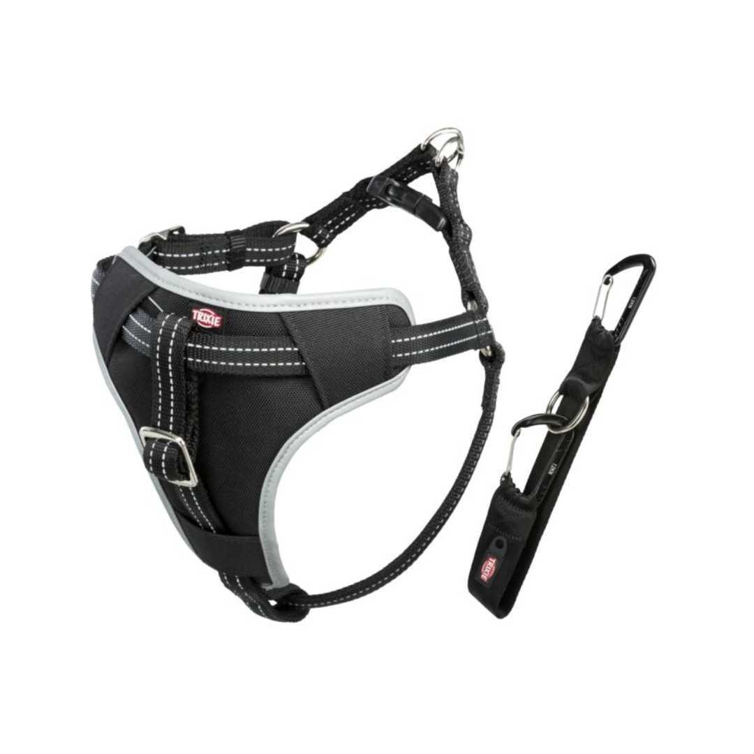 Trixie Car Harness Comfort – Size S–M (40–55 cm) – Black Car Harness Comfort – Size S–M (40–55 cm) – Black