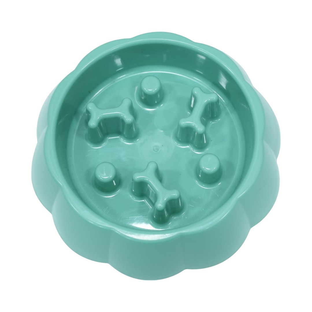 Slow Feeder Pet Bowl Bone Design