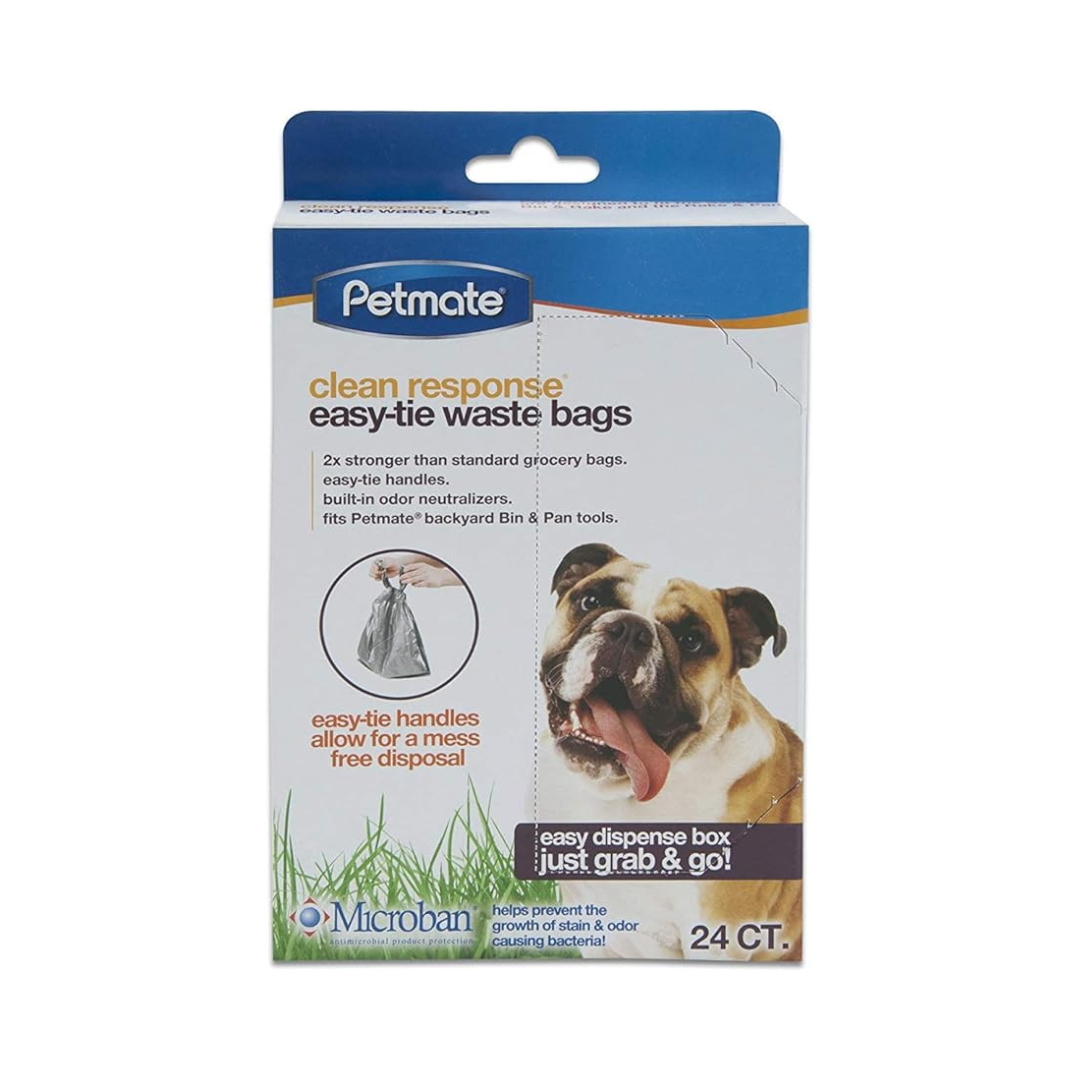 Petmate Clean Response Easy-Tie Waste Bags – 24 Count