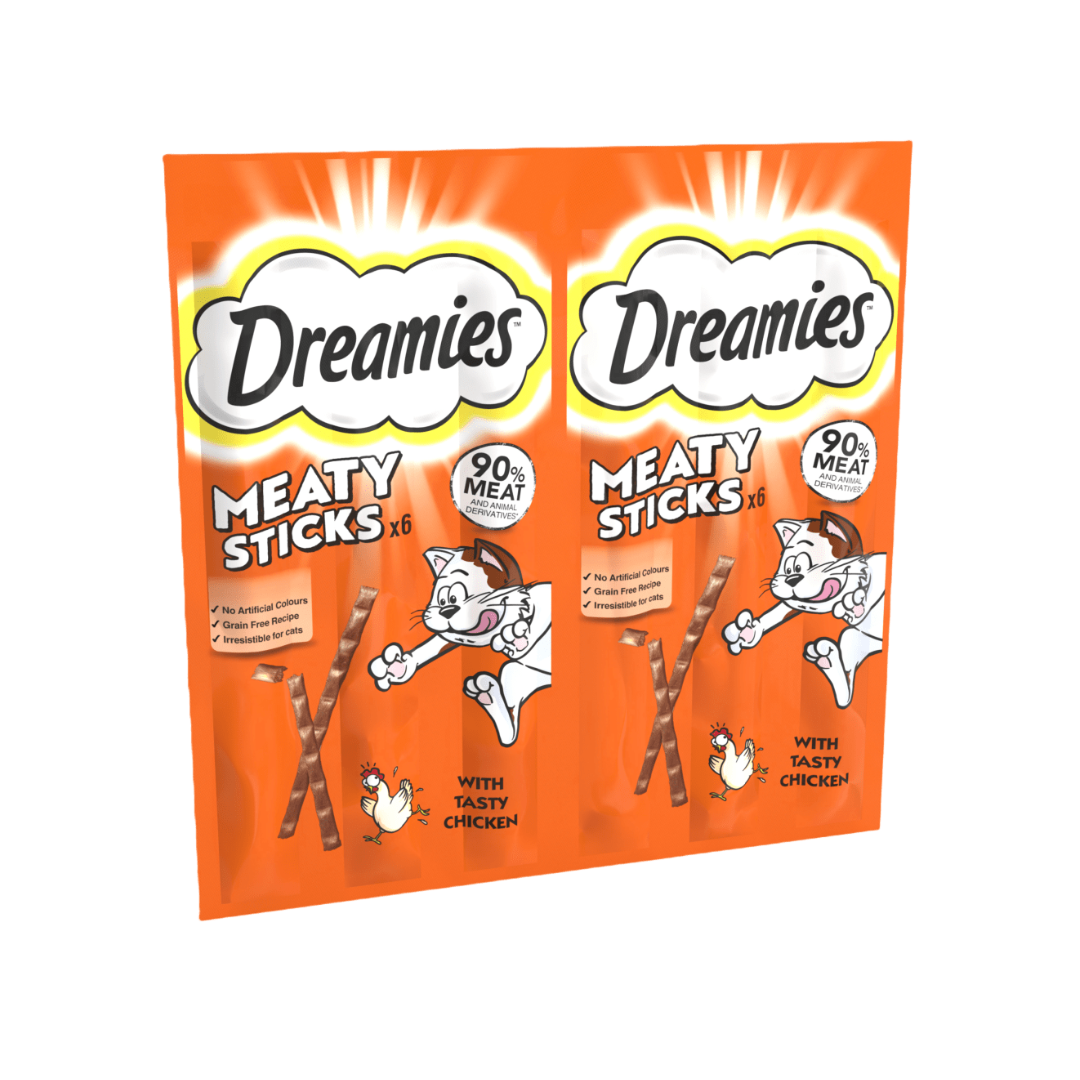 DREAMIES™ Meaty Sticks with Tasty Chicken Cat Treats 30g