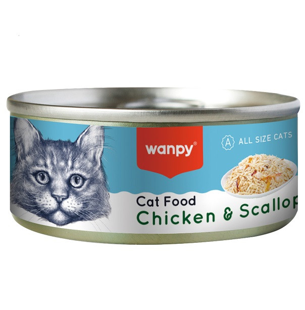 Wanpy Chicken & Scallop For Cats