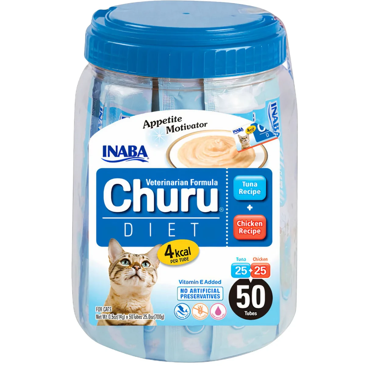 INABA Churu Diet Appetite Motivator for Cats (Tuna & Chicken Recipe)