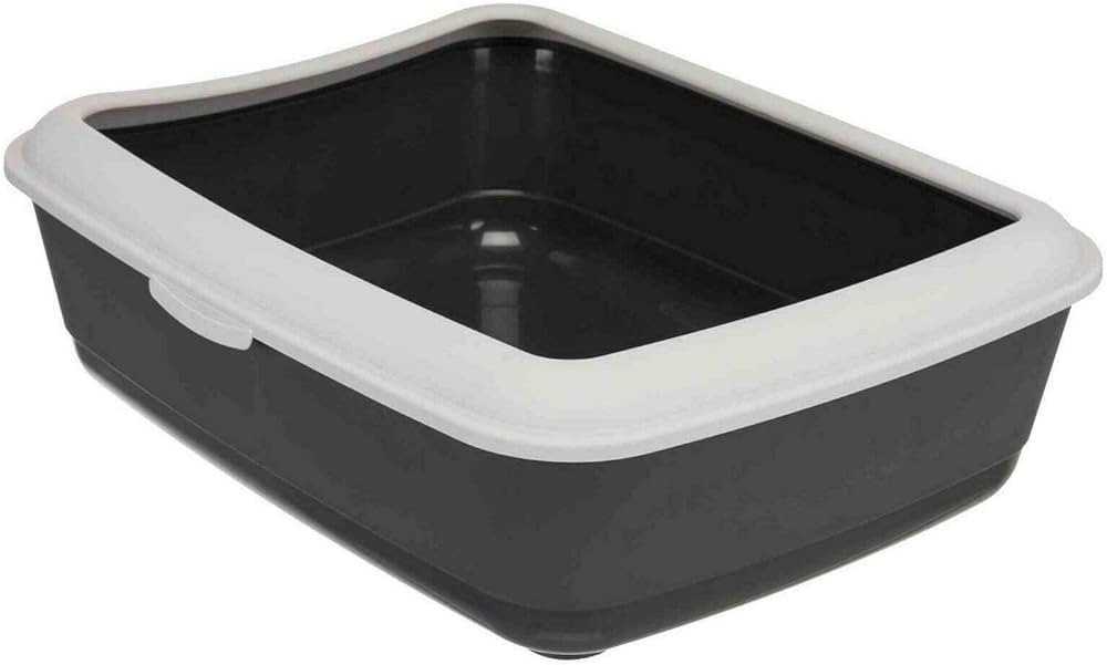 Trixie Classic Litter Box with Rim Dark Grey