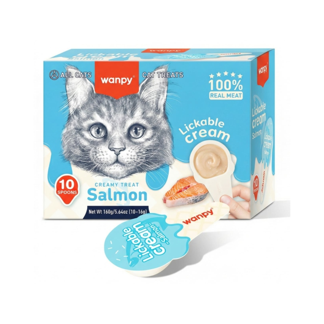 Wanpy Lickable Cream Salmon for Cats