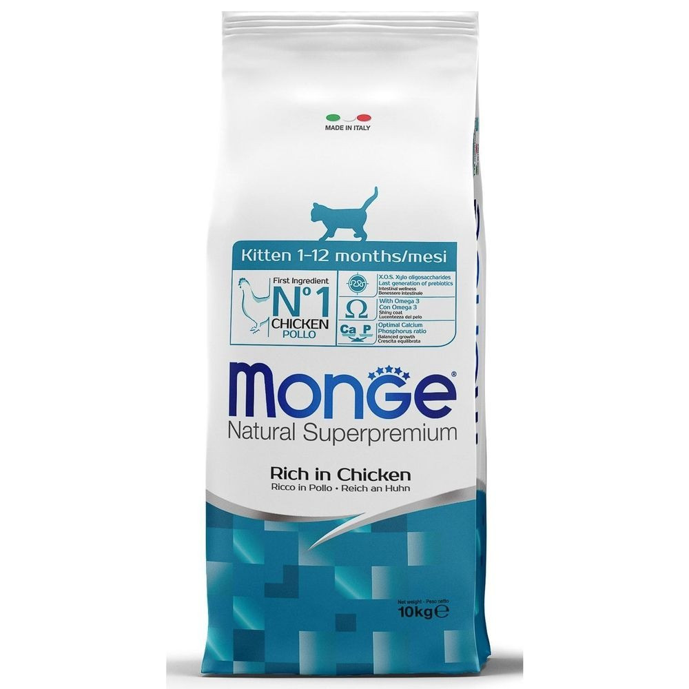 Monge Natural Superpremium Kitten – Rich in Chicken 10kg