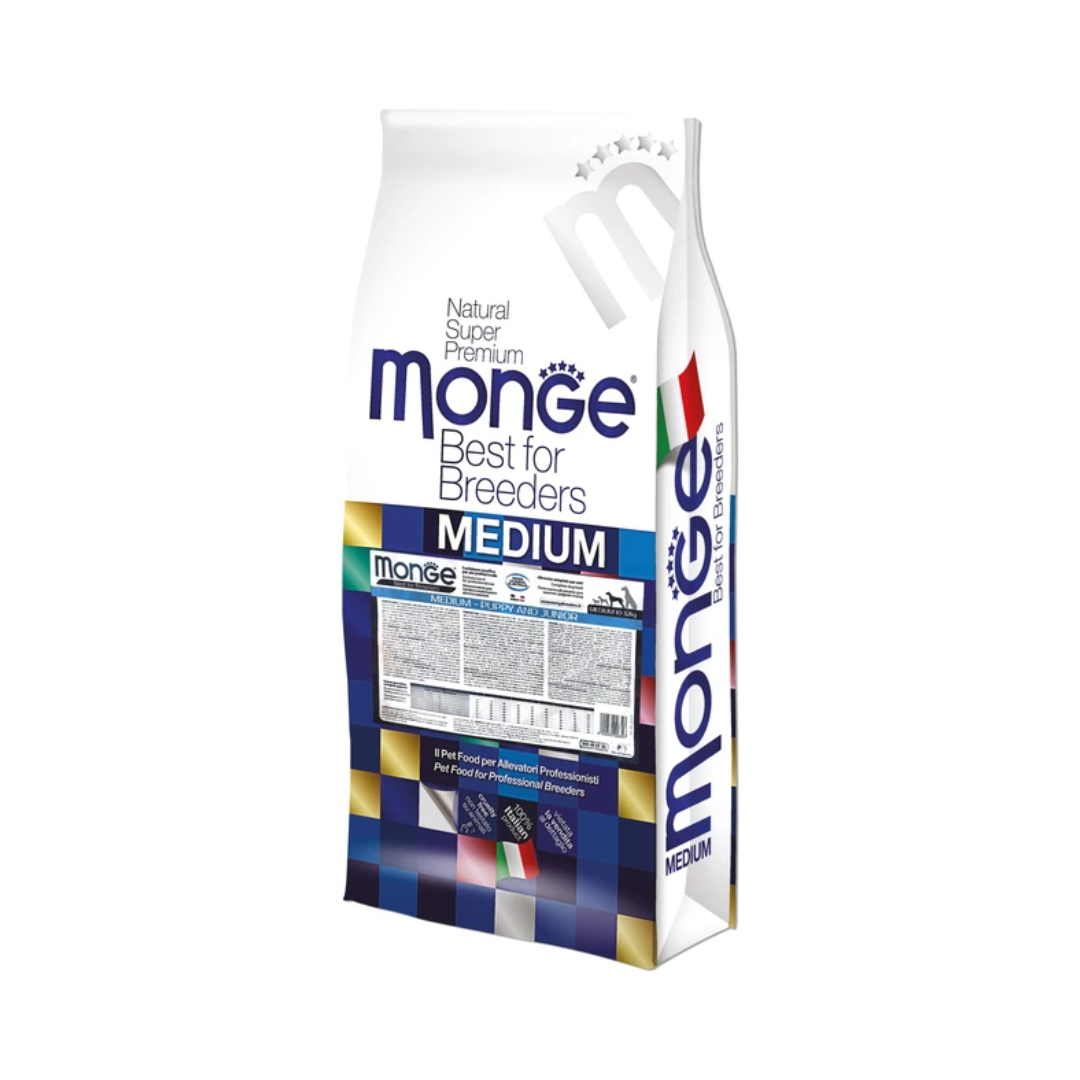 Monge Natural Superpremium Specialty Line Medium Puppy & Junior Dog Food – Chicken & Rice 15Kg