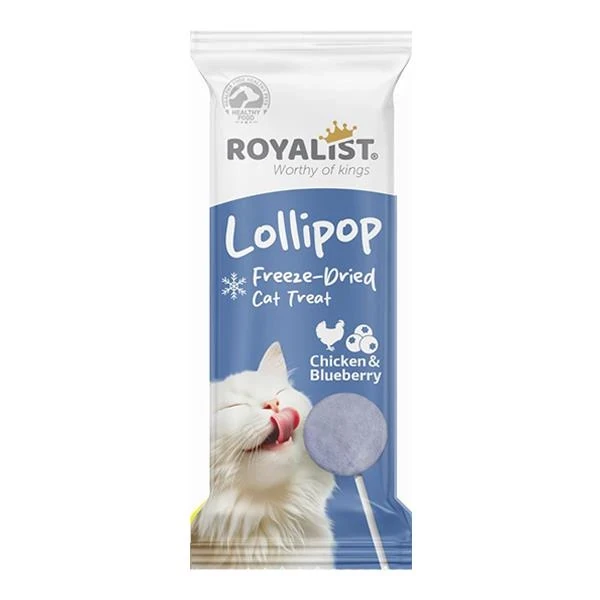 Royalist Lollipop Chicken & Blueberry Freeze-Dried Cat Treat