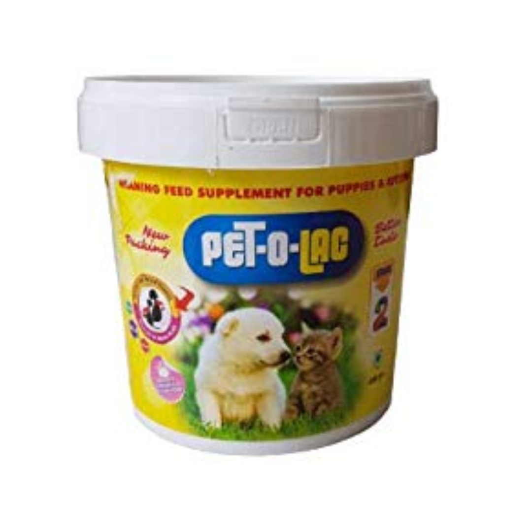 Ektek Pharma Pet-O-Lac Weaning Feed Supplement for Puppies & Kittens – 400 gm