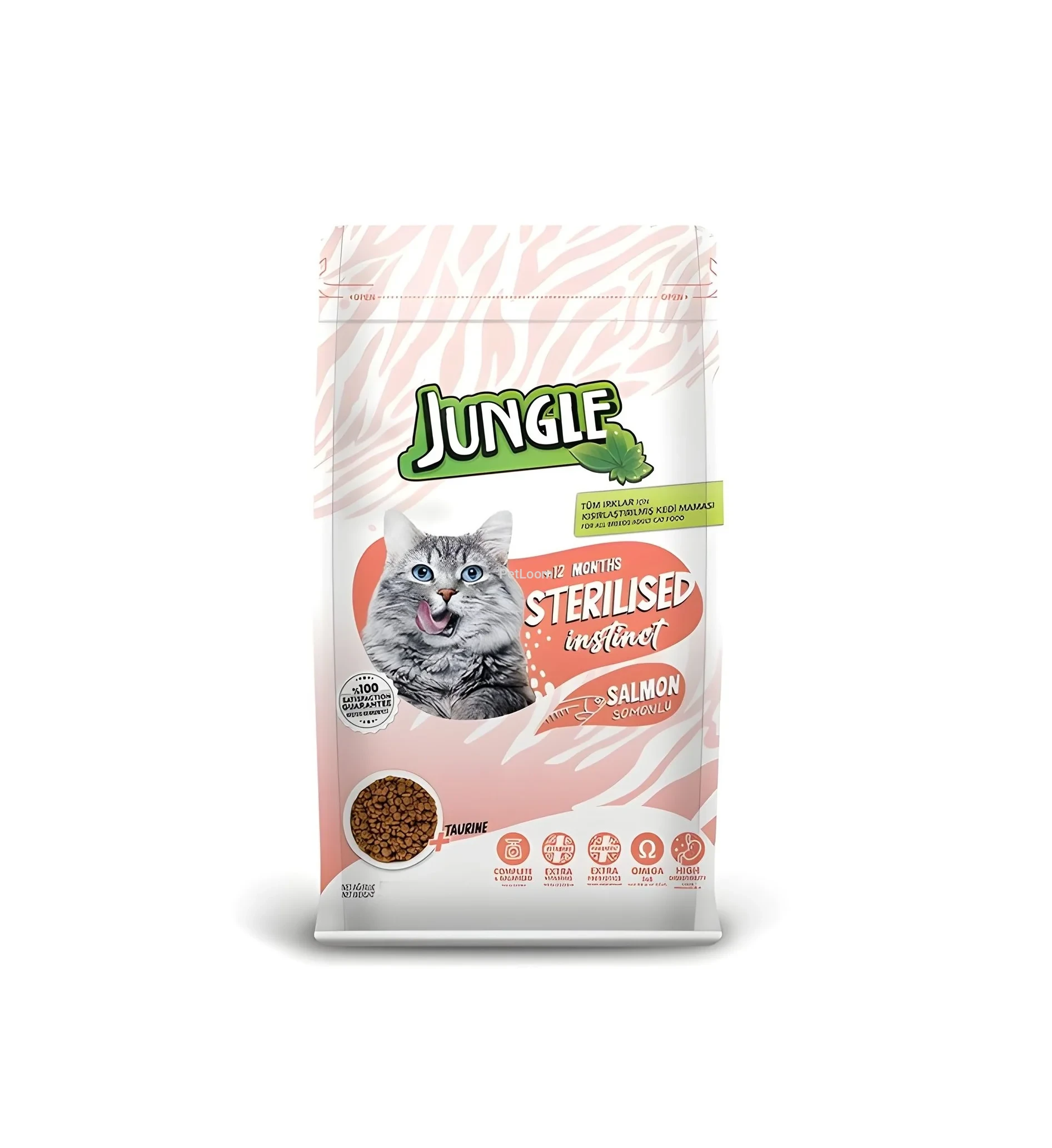 Jungle Sterilised Cat Food with Salmon