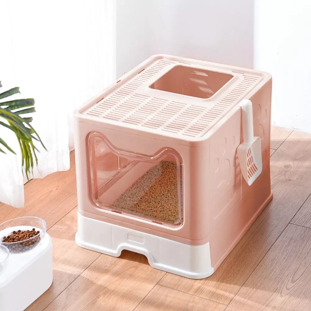 Enclosed Drawer-Style Cat Litter Box