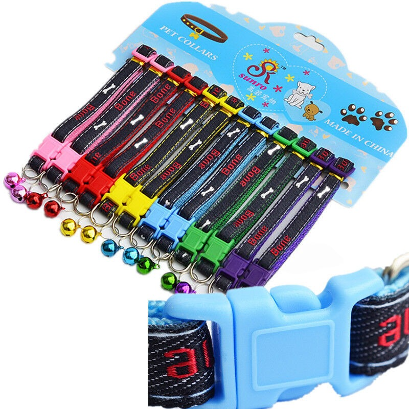 Adjustable Pet Collars with Bell