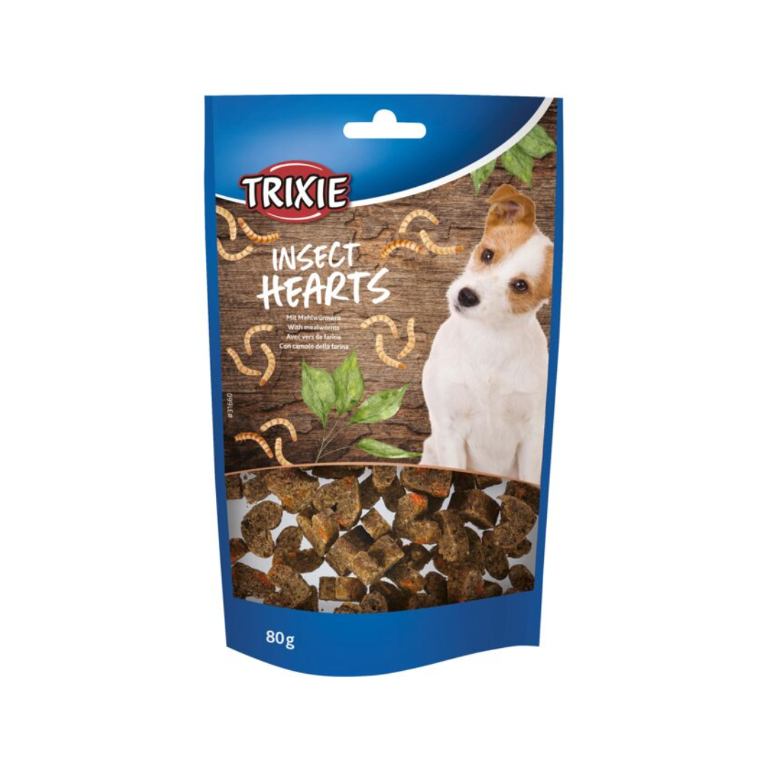 Trixie Insect Hearts – 65% Mealworms