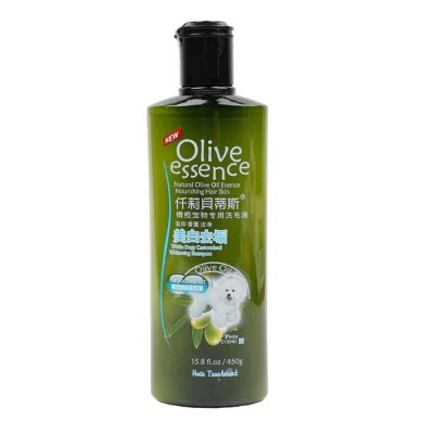 Olive Essence White Dog Customized Whitening Shampoo for Dogs and Cats