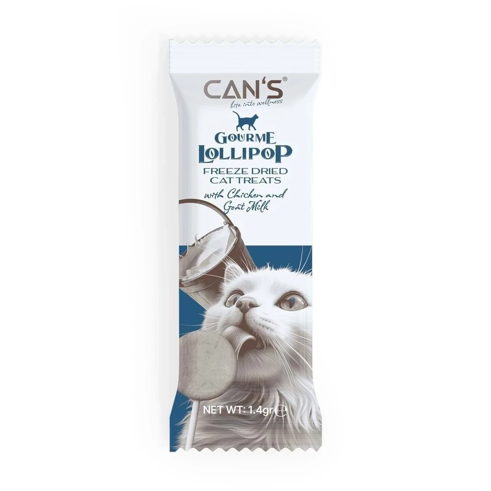 CAN’S Gourme Lollipop Freeze-Dried Cat Treats – Chicken & Goat Milk