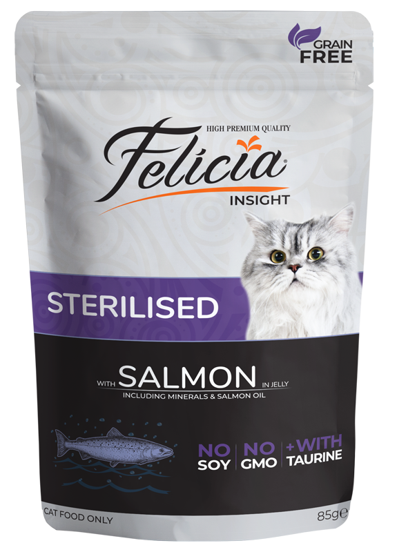Felicia Grain-Free Sterilized Salmon in Jelly Wet Cat Food