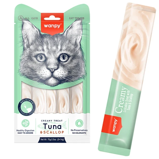 Wanpy Creamy Treat Tuna & Scallop Lickable Treats