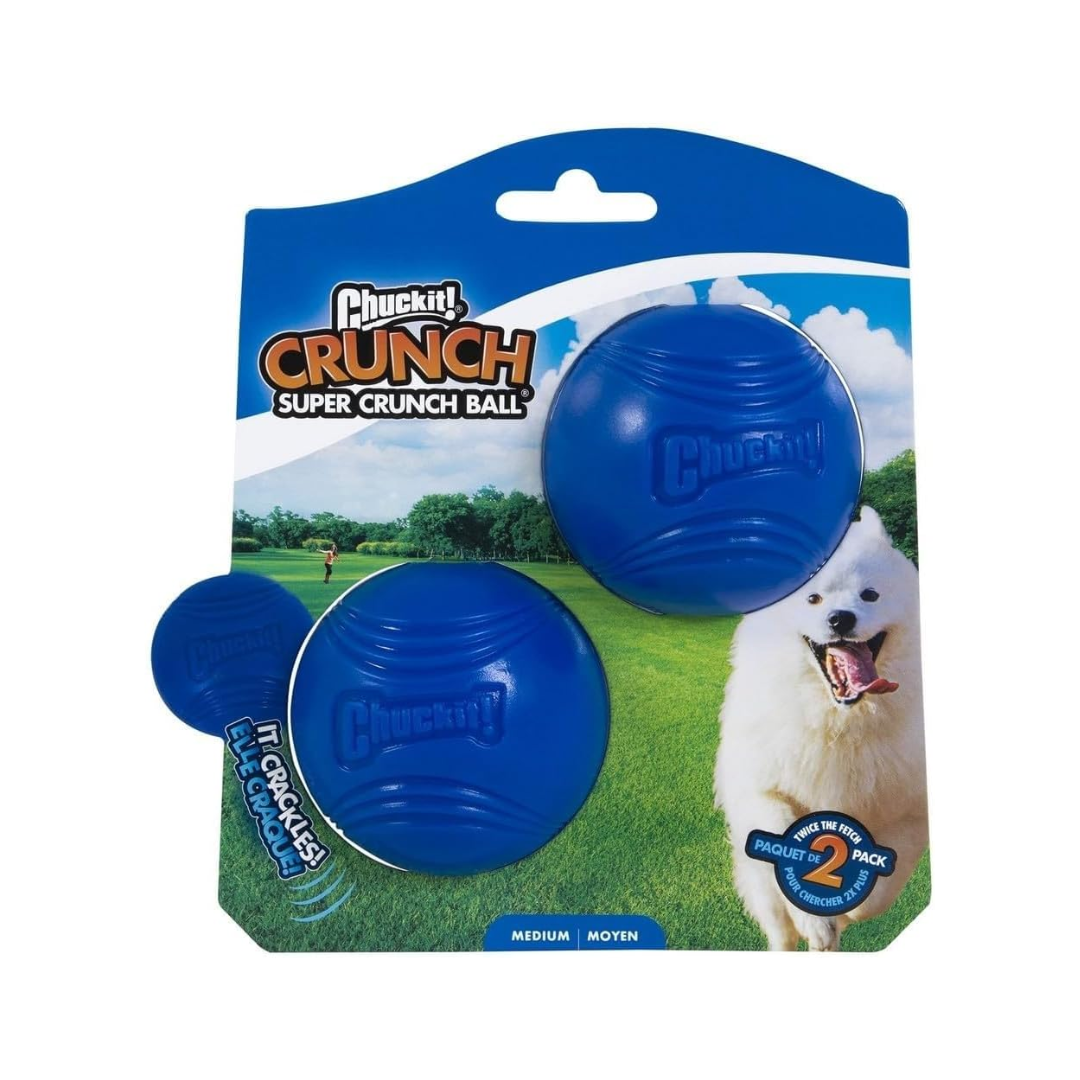 Chuckit! Crunch Super Crunch Ball – Medium (2 Pack)