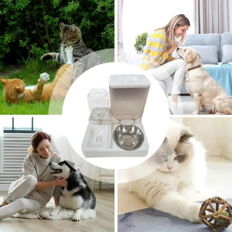 Multifunctional Pet Food and Water Station