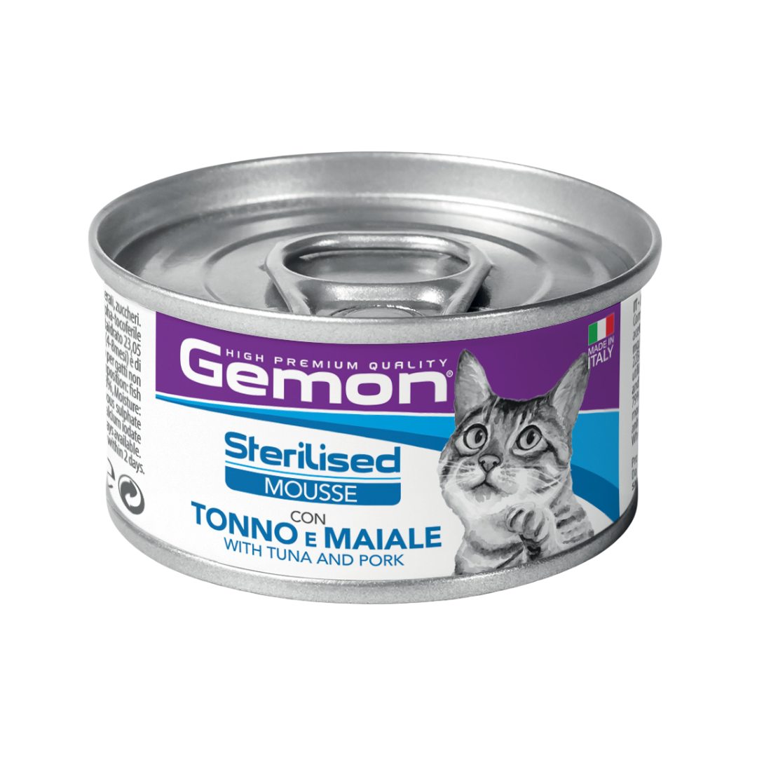 Gemon Sterilised Mousse with Tuna and Pork