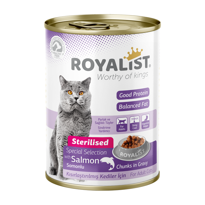 Royalist Sterilised Cat Food Salmon in Gravy
