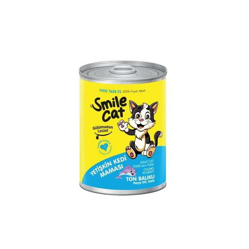 Smile Cat Adult Food with Tuna Chunks in Sauce