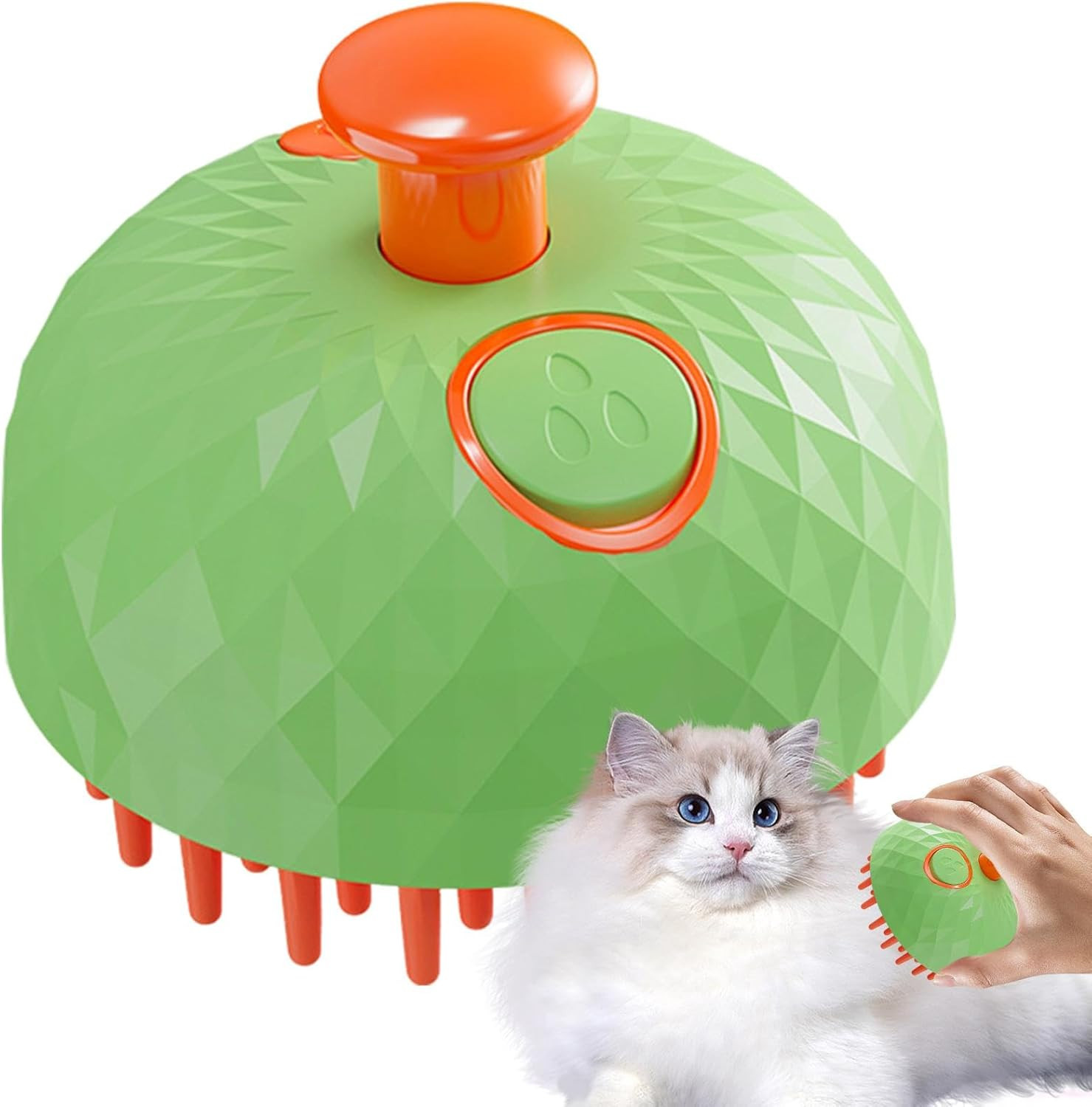 Rechargeable Pet Spray Massage Brush with UV Light