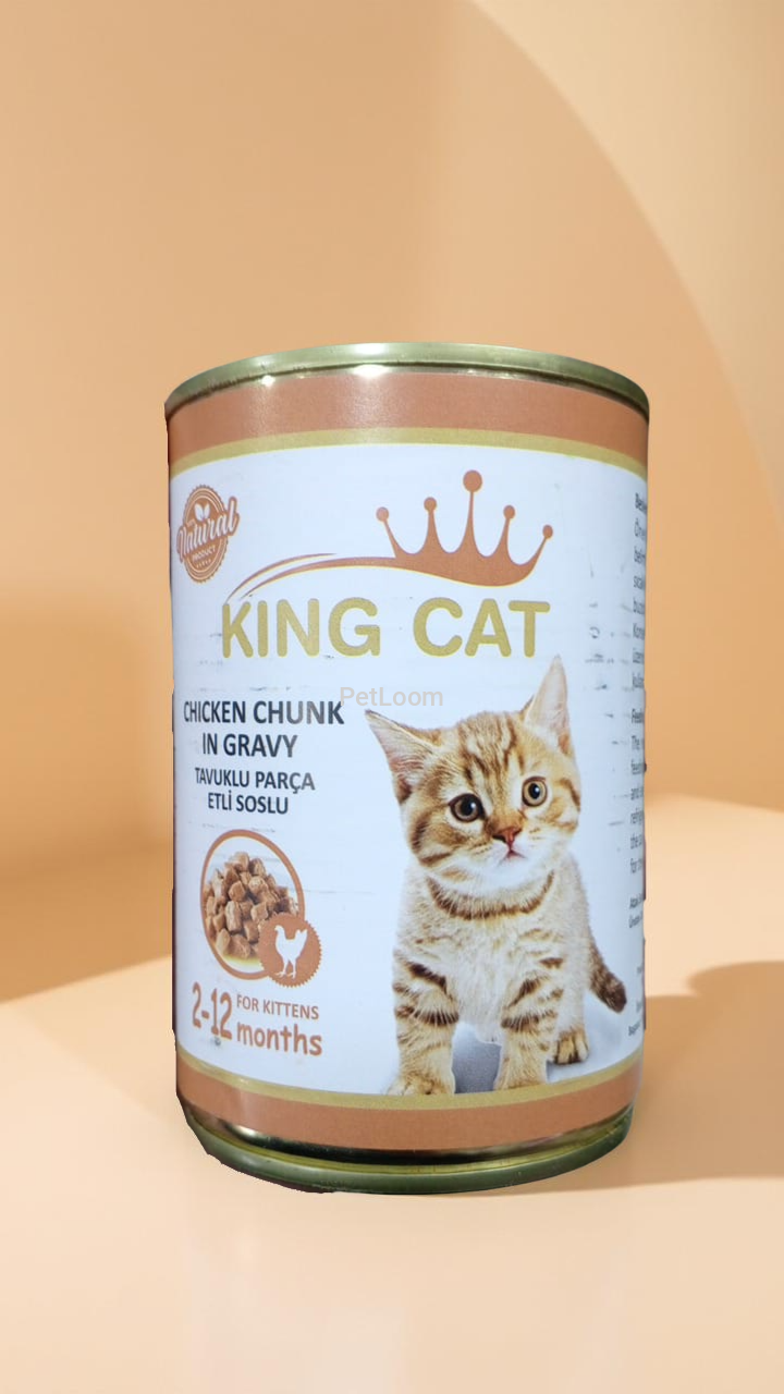 King Cat Chicken Chunk in Gravy – Wet Food for Kittens (2–12 months)