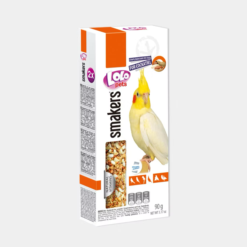 Lolo Pets Smakers for Cockatiel – Nut