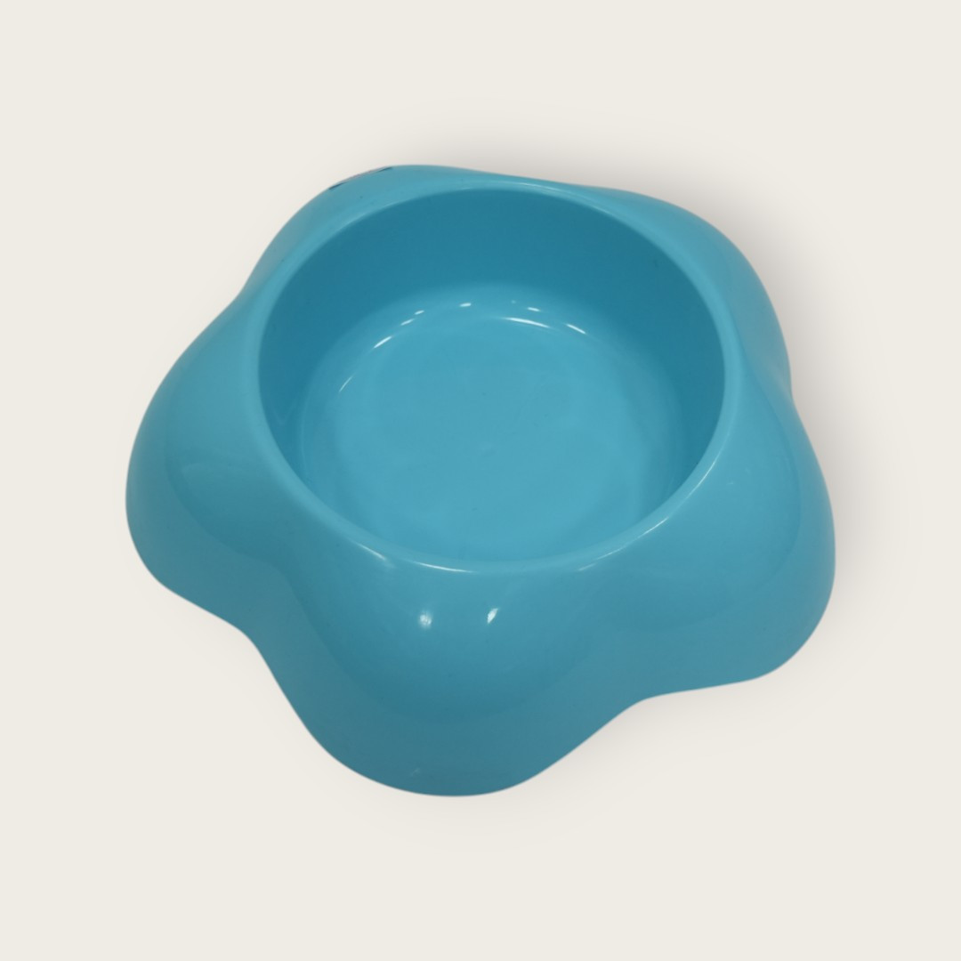 Flower Shaped Pet Food Bowl (Blue)